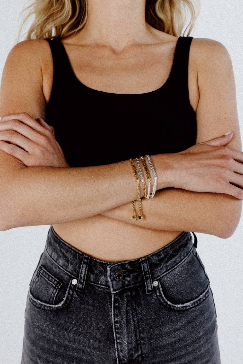 Karo Kauer KK Bracelet Bicolor Silver/Gold Große Rabatte
