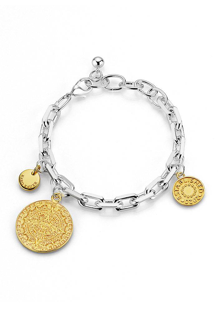 Karo Kauer Maya Bracelet Bicolor Silver/Gold Bestseller