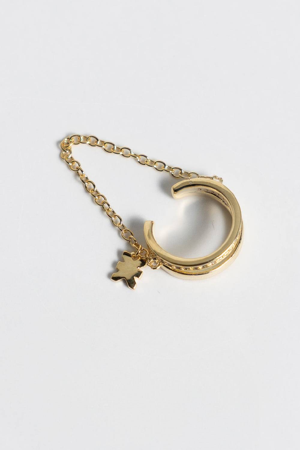 Karo Kauer Earcuff Chain Gold Kostenloser Versand international