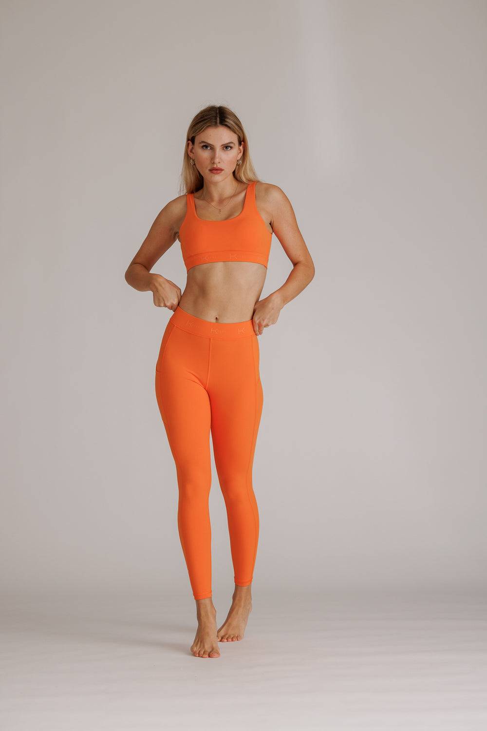 Karo Kauer Dynamic Sports Bra Flame Orange Blitzverkäufe