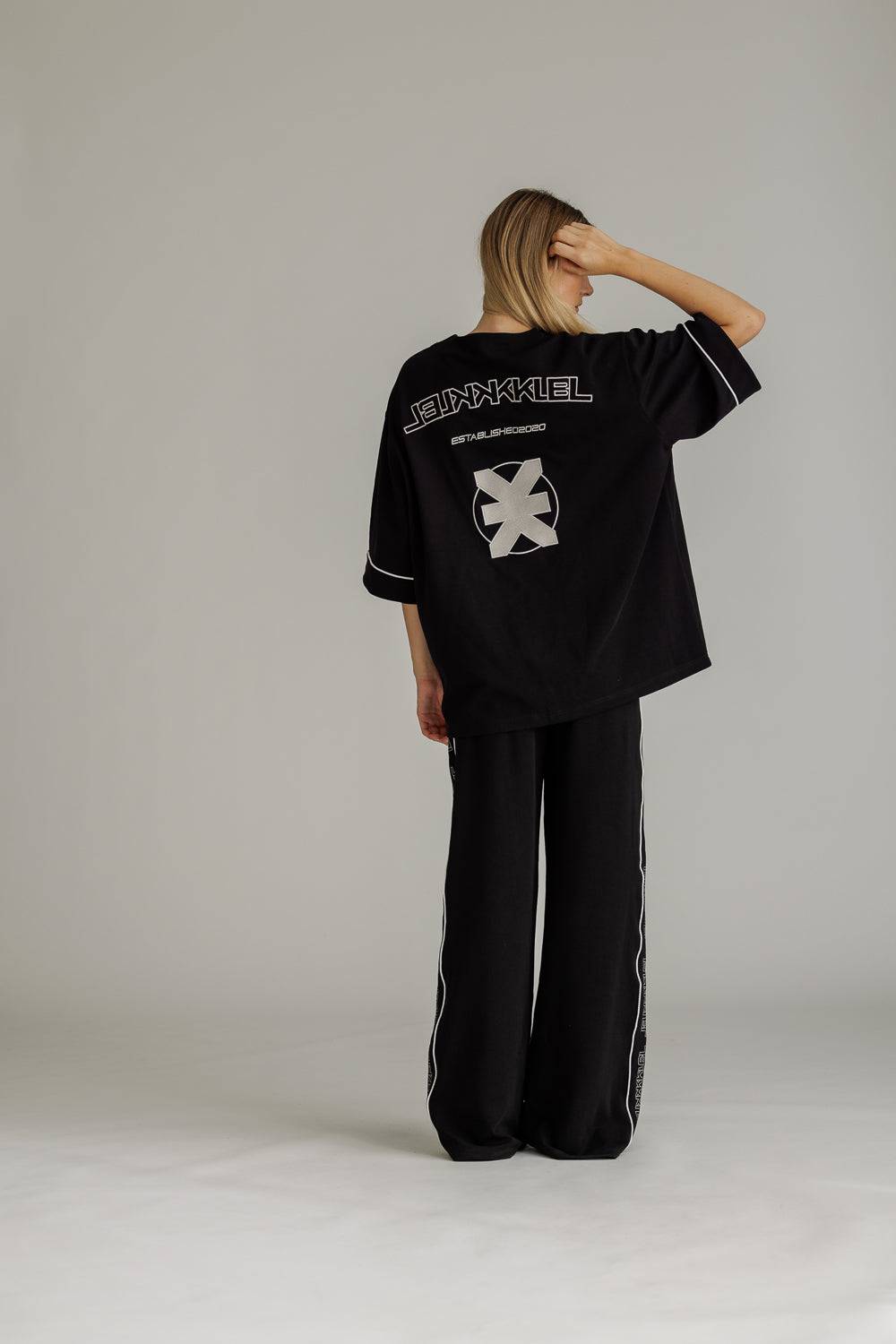 Karo Kauer Baseballshirt Black Günstig kaufen