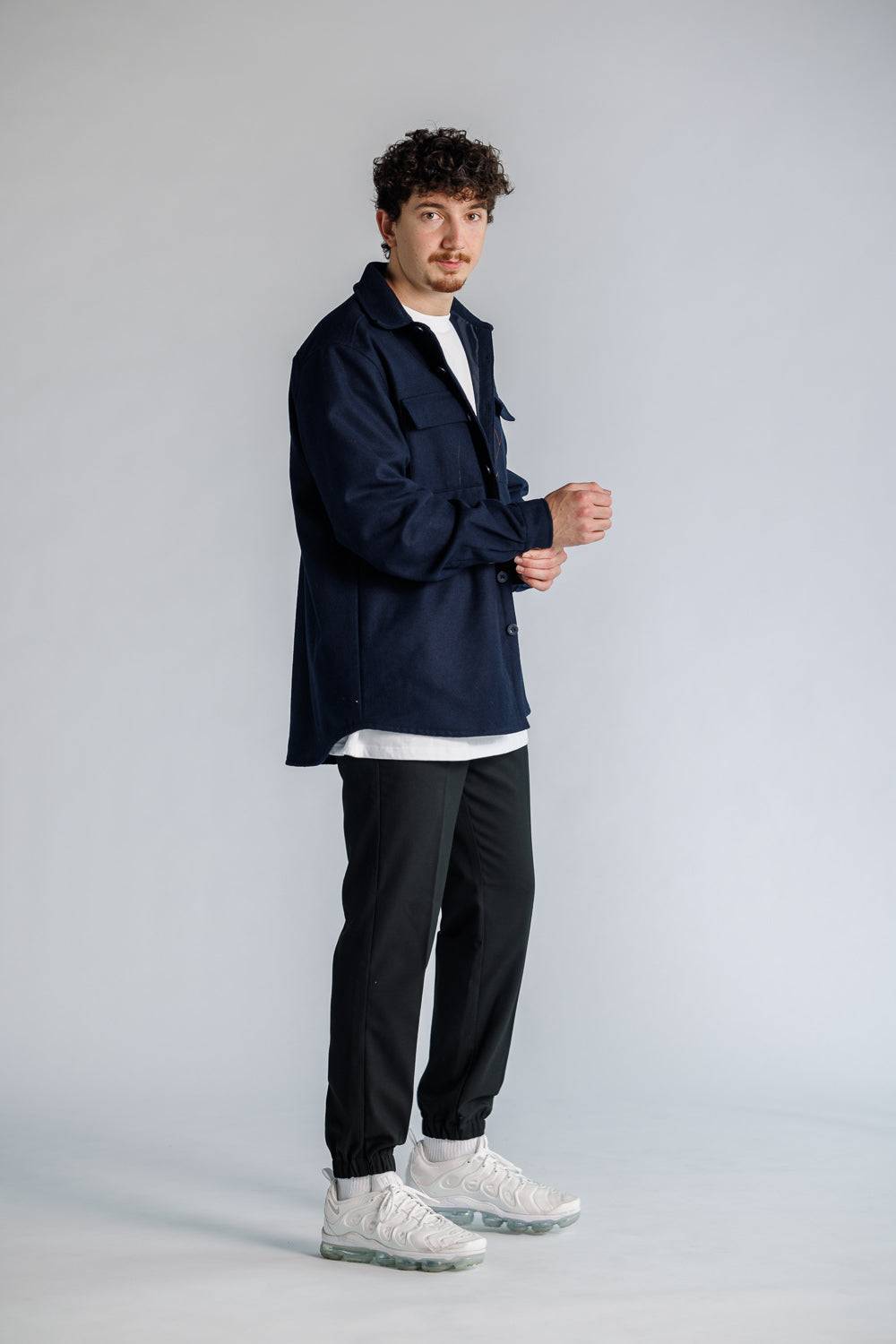 Karo Kauer Overshirt Dark Blue Großer Ausverkauf