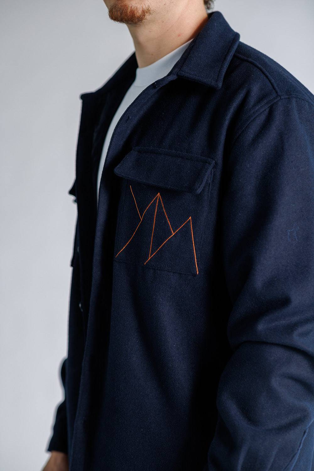 Karo Kauer Overshirt Dark Blue Großer Ausverkauf
