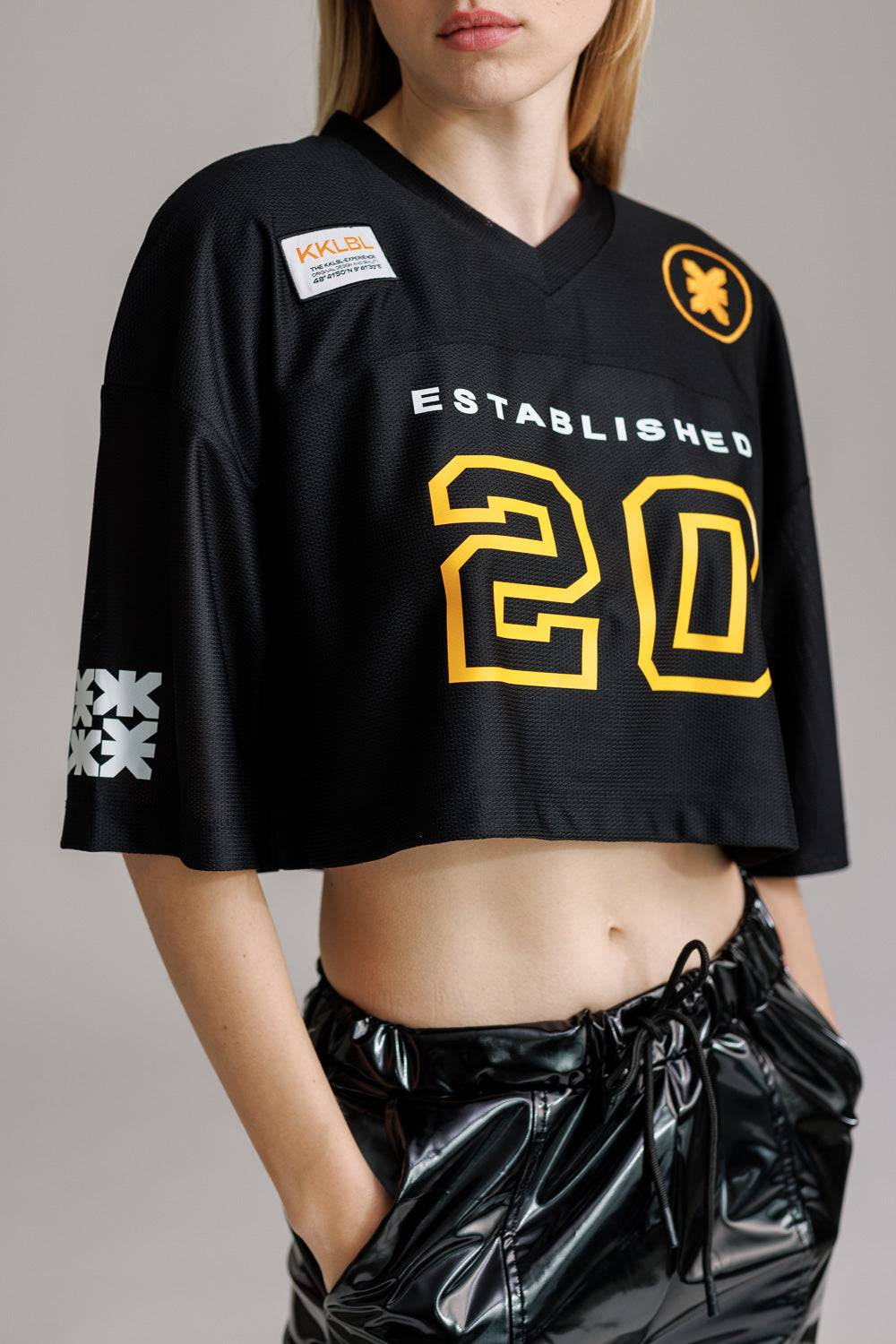 Karo Kauer T-Shirt Cropped Baseball Exklusivangebot