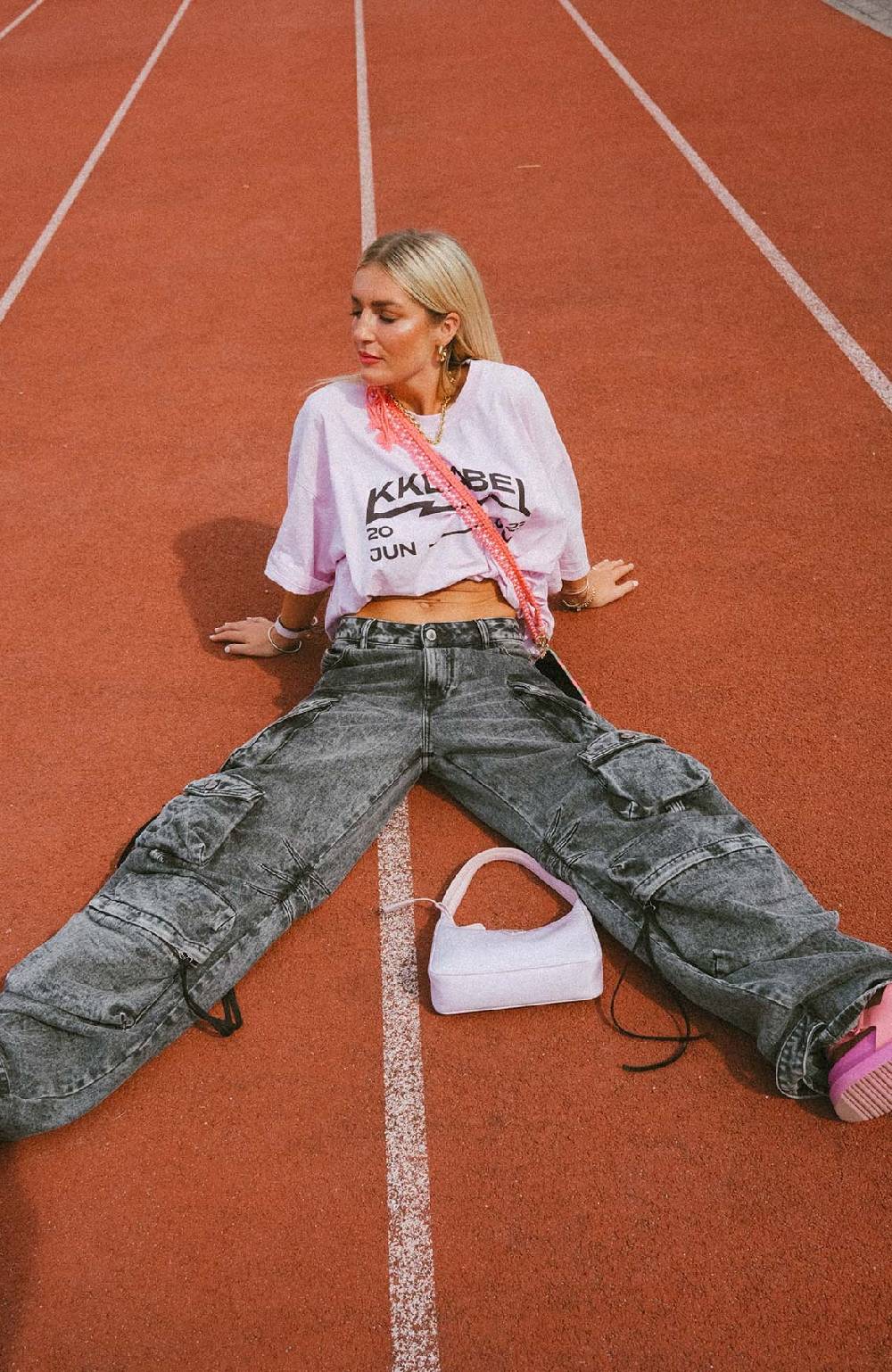 Karo Kauer Tour T-Shirt Washed Pink Preisnachlass