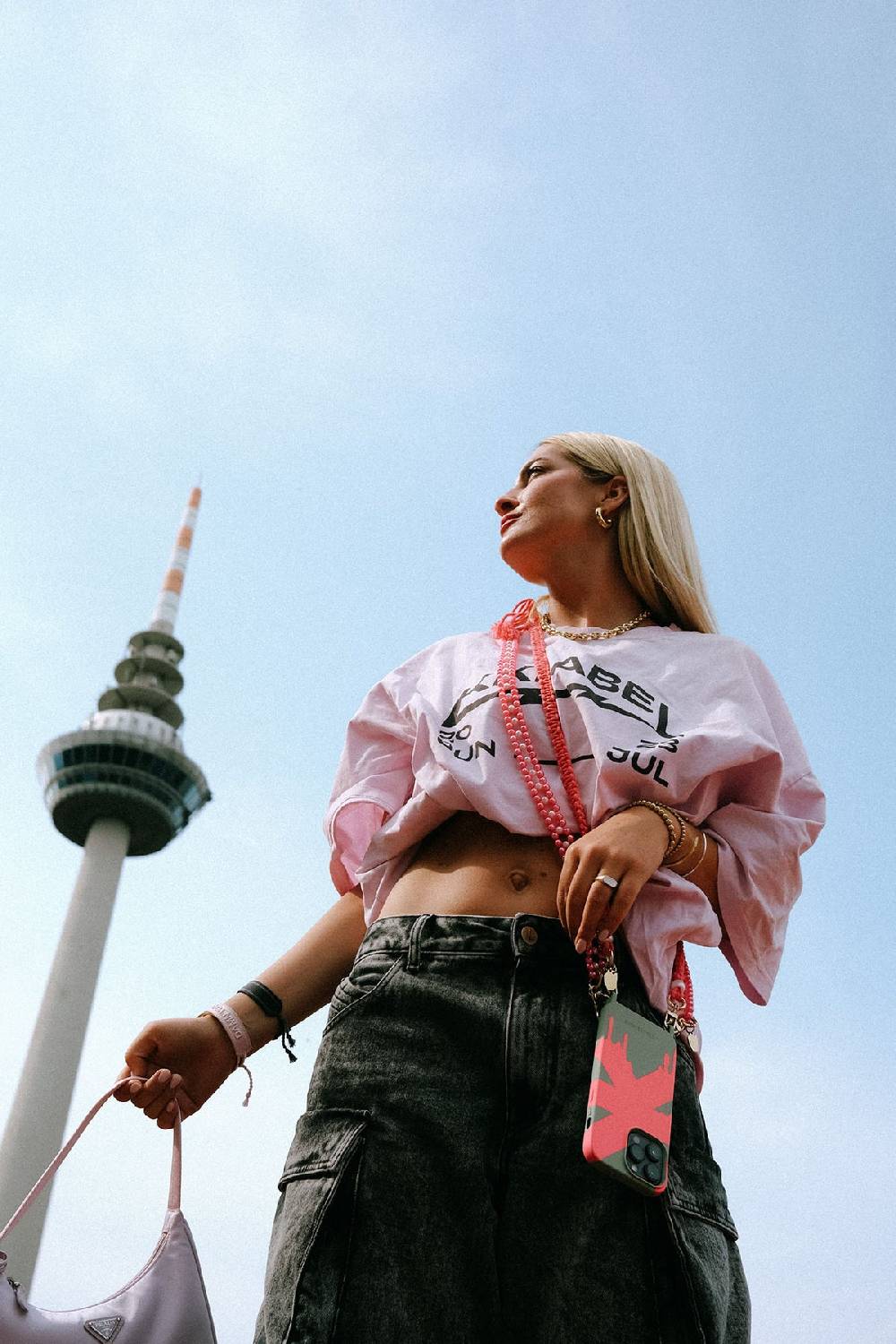 Karo Kauer Tour T-Shirt Washed Pink Preisnachlass