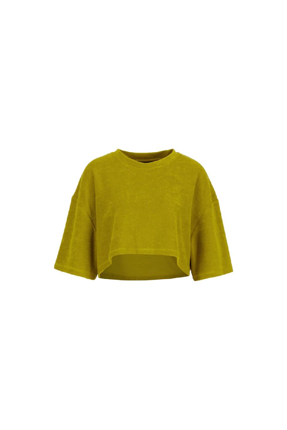 Karo Kauer Frottee T-Shirt Olive Black Friday