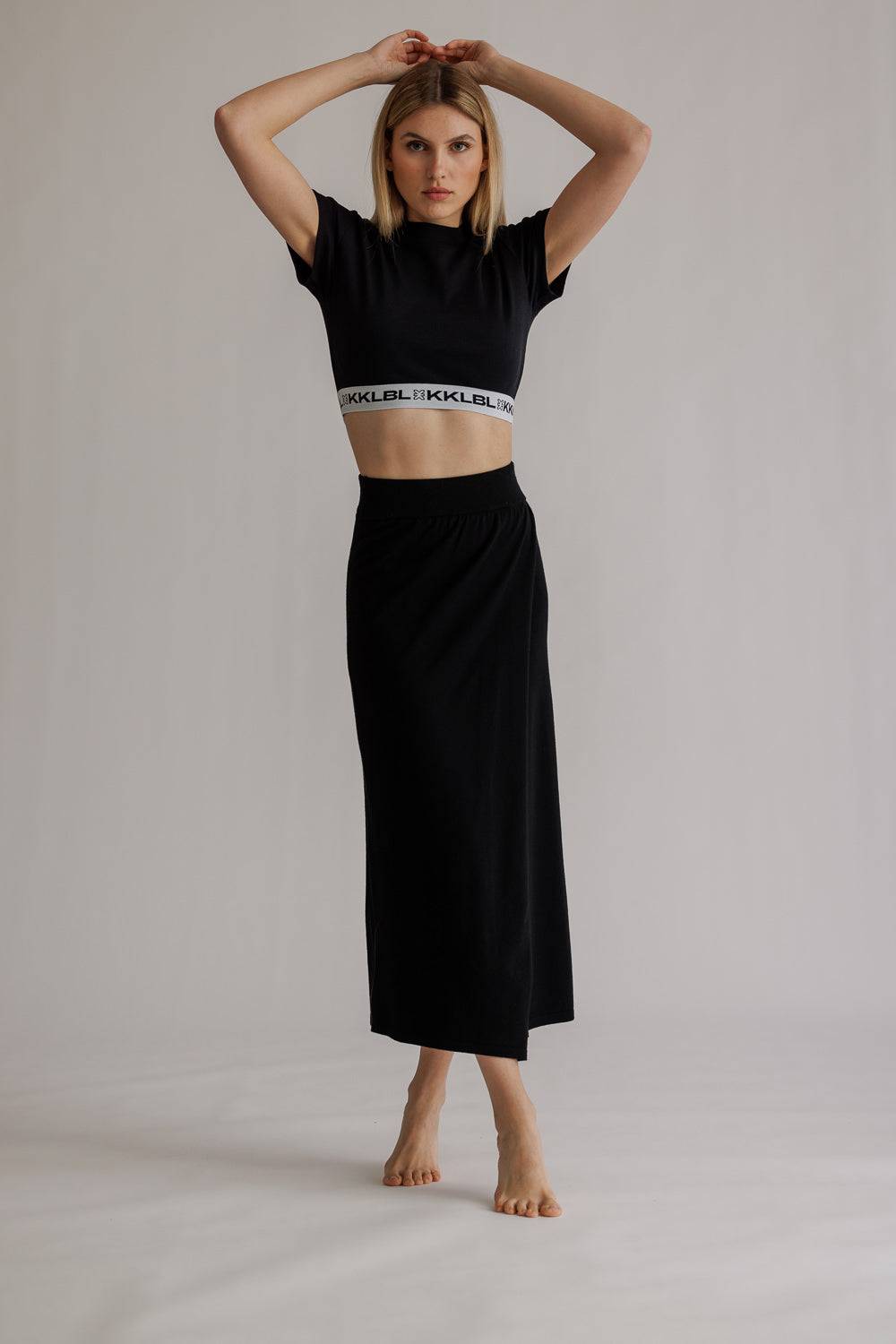 Karo Kauer Rib Top Basic Black Weihnachtsangebot