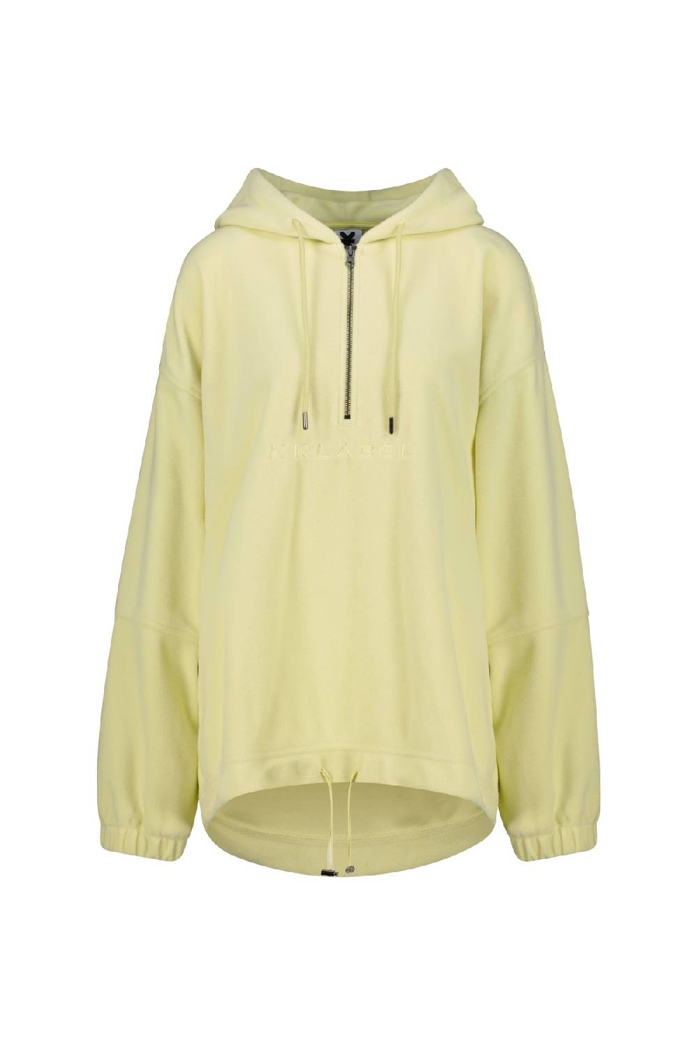 Karo Kauer Zipped Fleece Light Yellow Zeitlich begrenztes Angebot