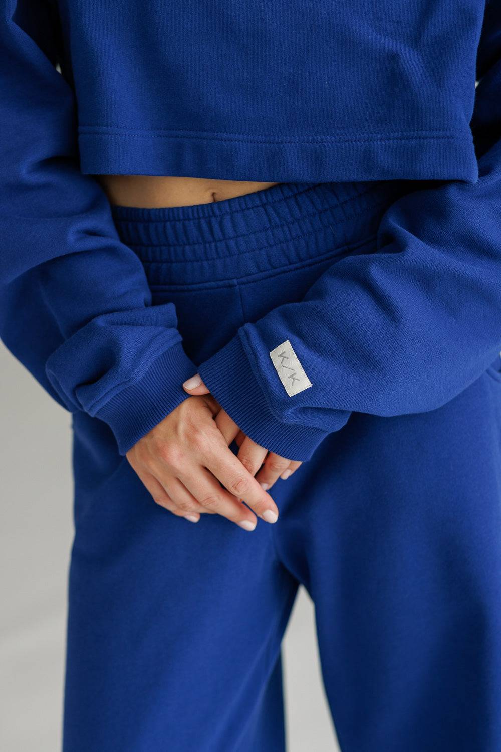 Karo Kauer Sweater Cropped Dark Blue Exklusive Angebote