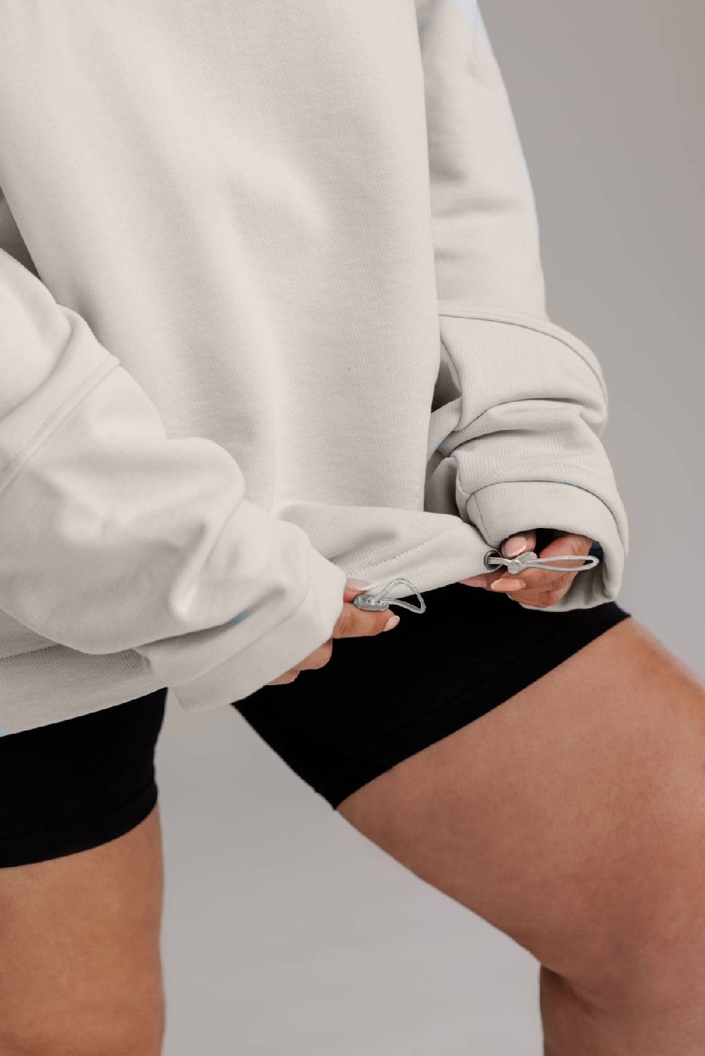 Karo Kauer Zipped Sweater Silver Grey Große Rabatte