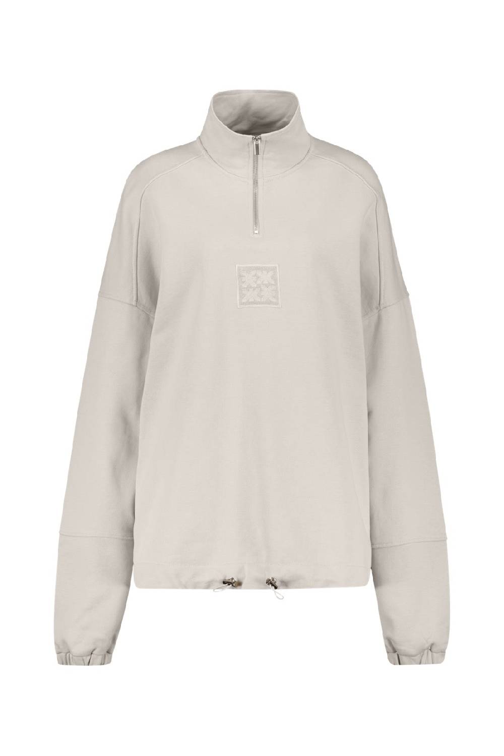Karo Kauer Zipped Sweater Silver Grey Große Rabatte