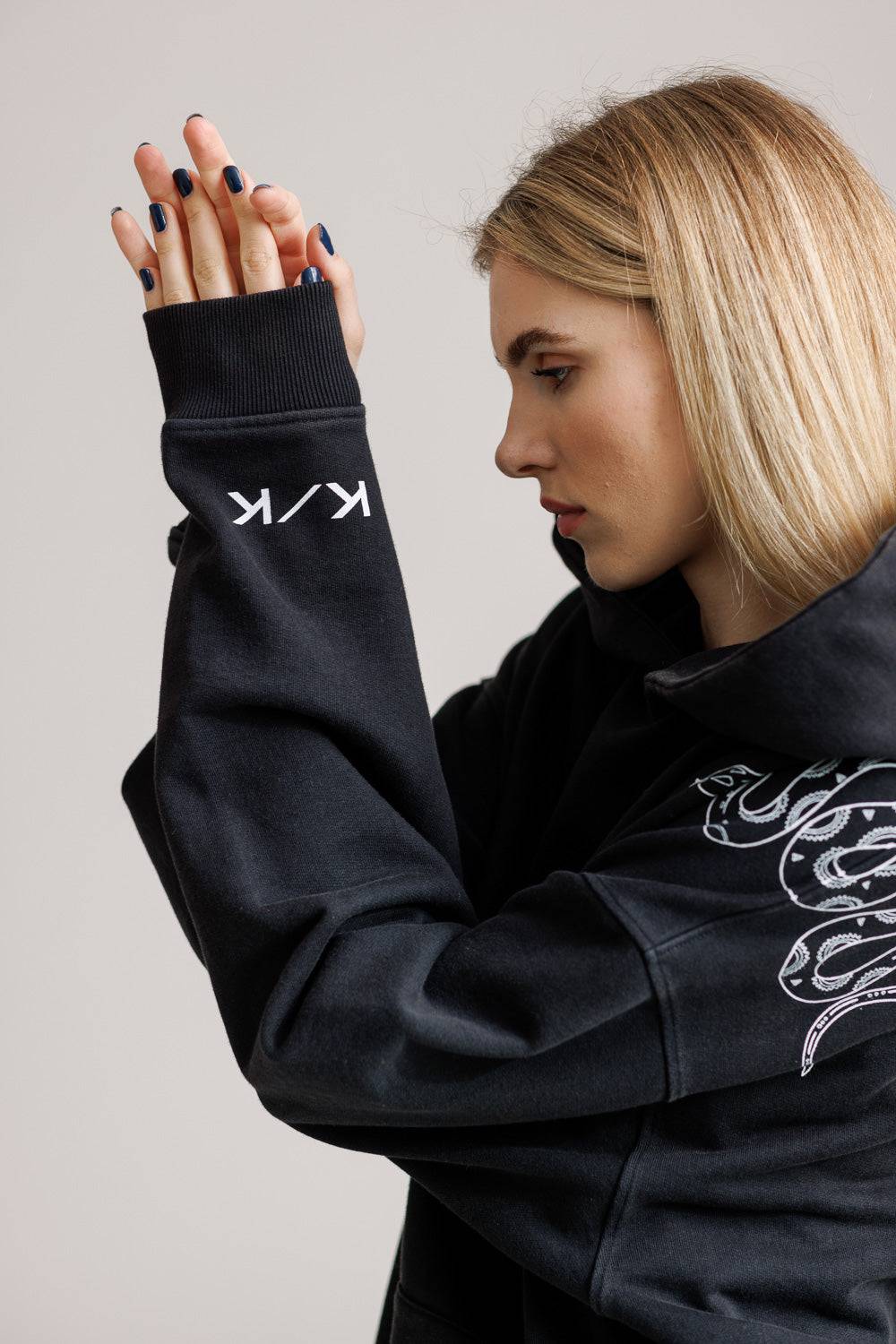 Karo Kauer Hoodie Faded Black Bestseller