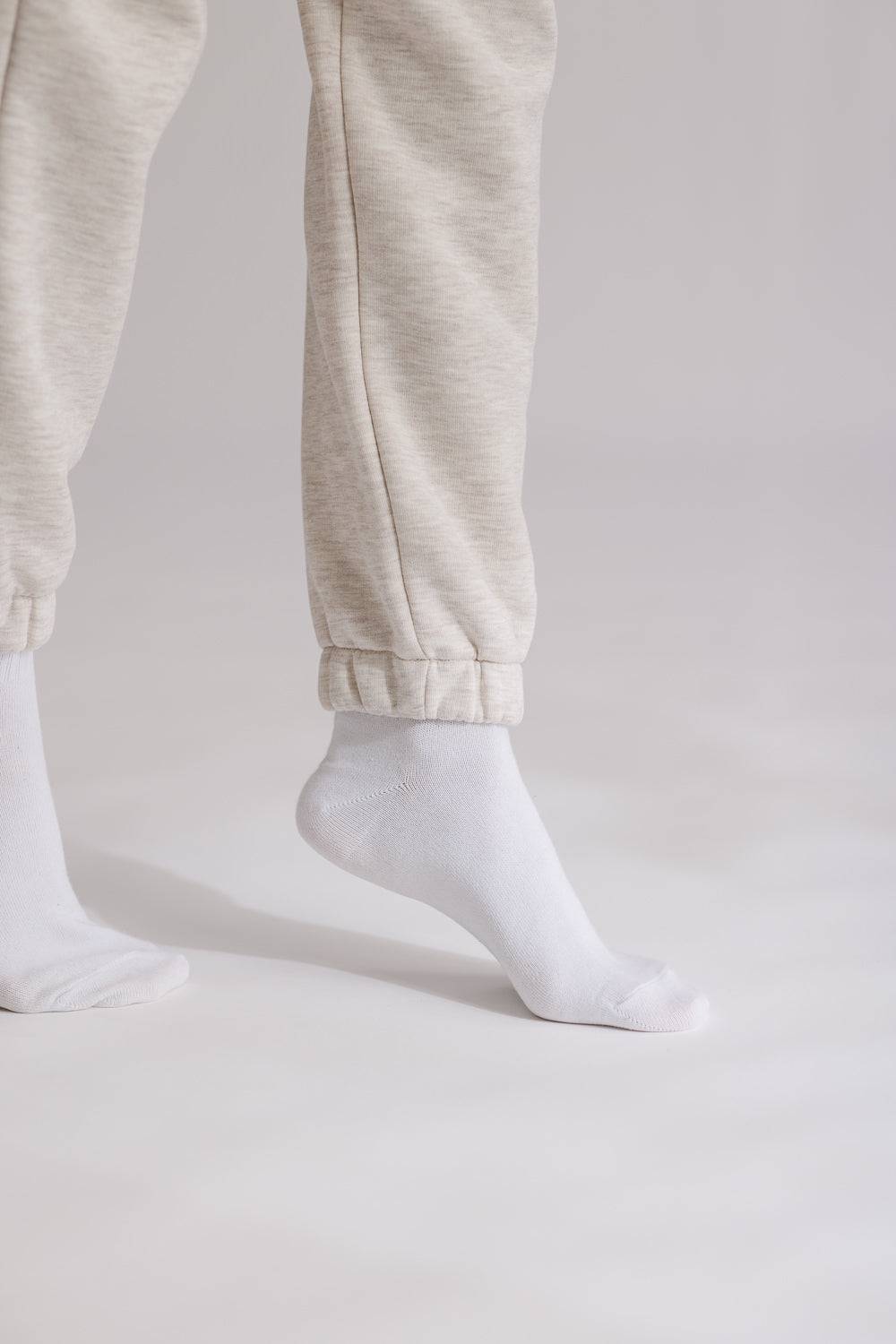 Karo Kauer Jogger Pants Basic Sand Melange Tiefpreis