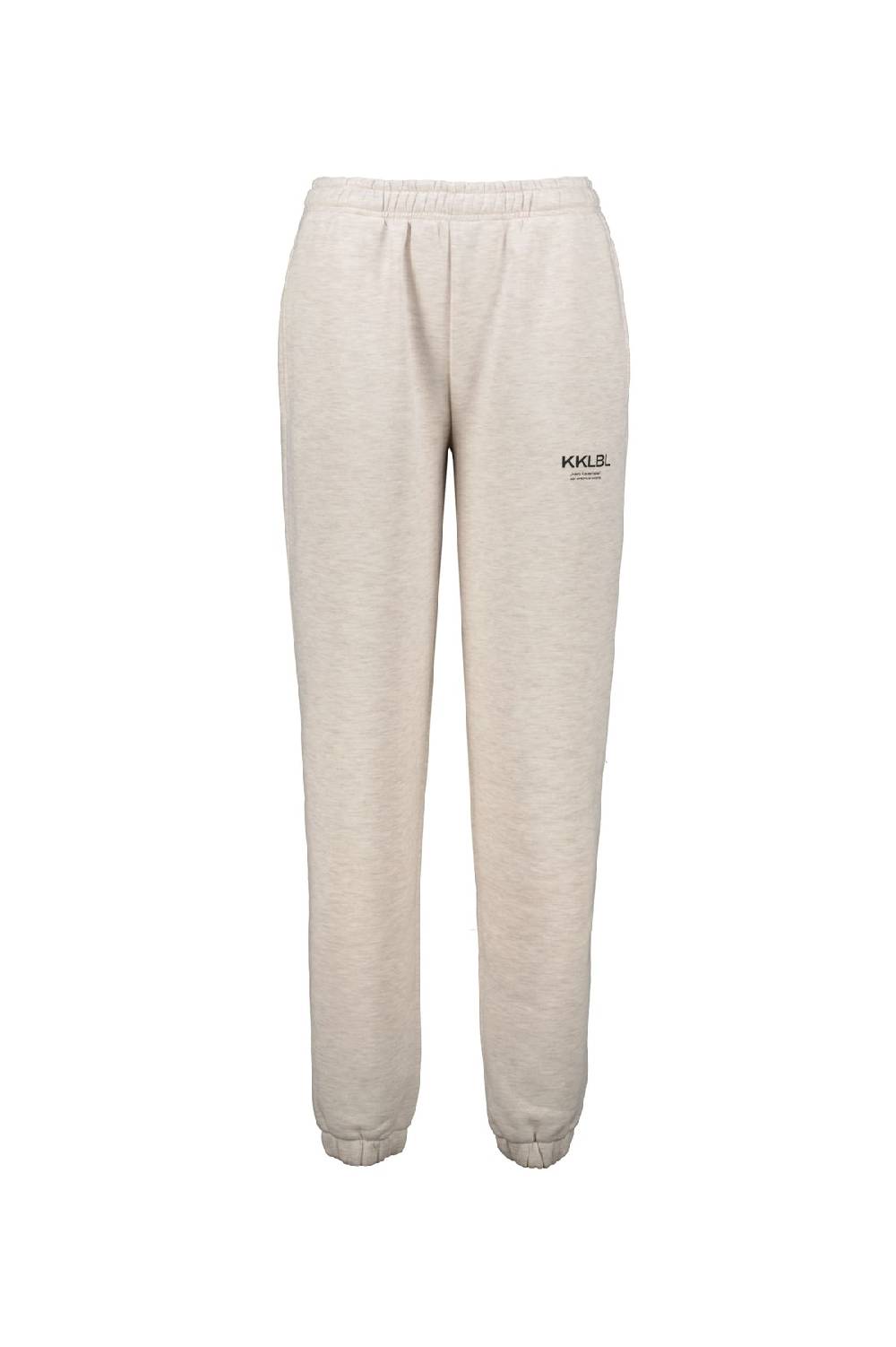 Karo Kauer Jogger Pants Basic Sand Melange Tiefpreis