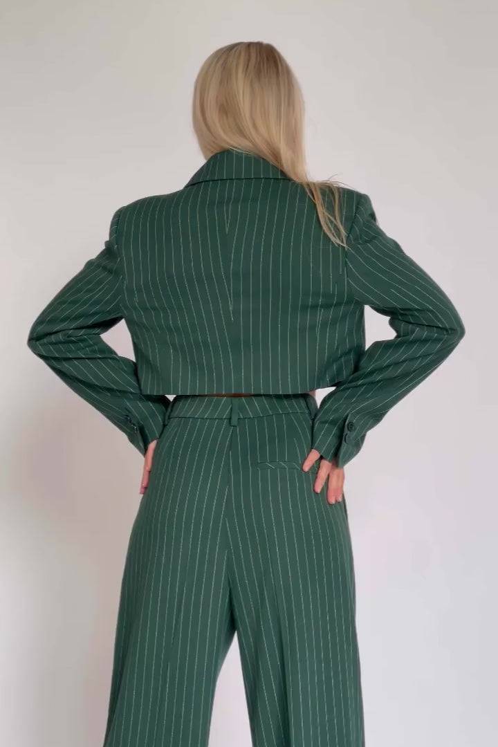 Karo Kauer Formal Pants Sapphire Green JETZT KAUFEN