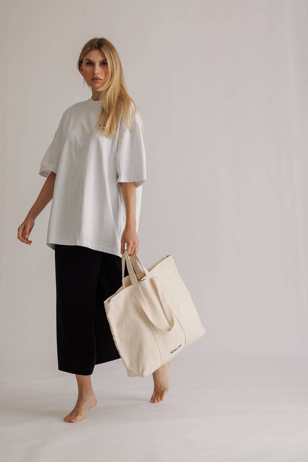 Karo Kauer Canvas Bag Offwhite Bis zu 60% Rabatt
