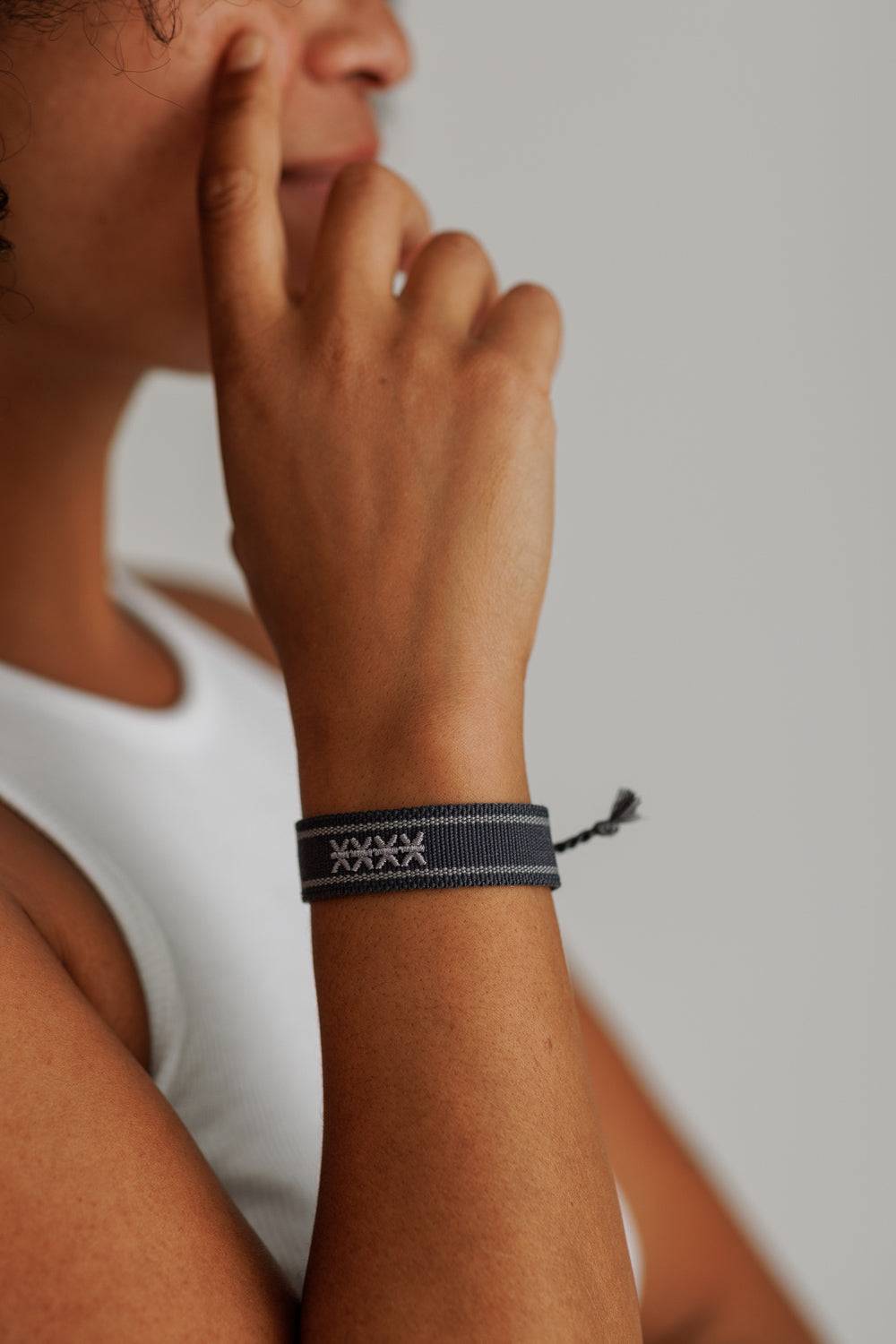 Karo Kauer Bracelet Stone Grey Nur für heute