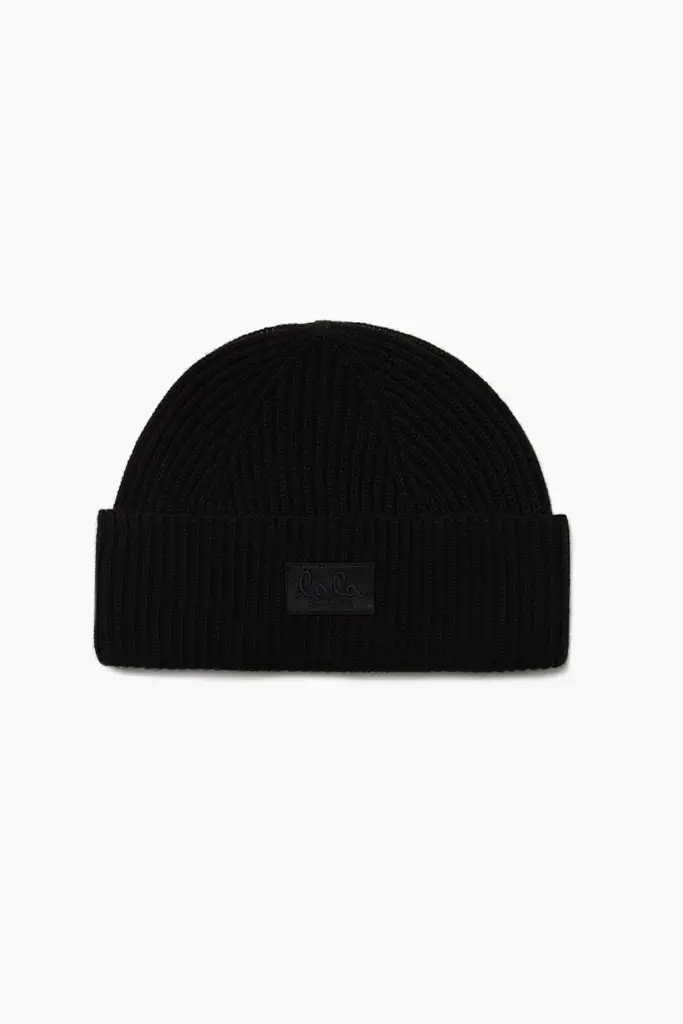 Lala Berlin Beanie Lines wool mix lala black Weihnachtsangebot