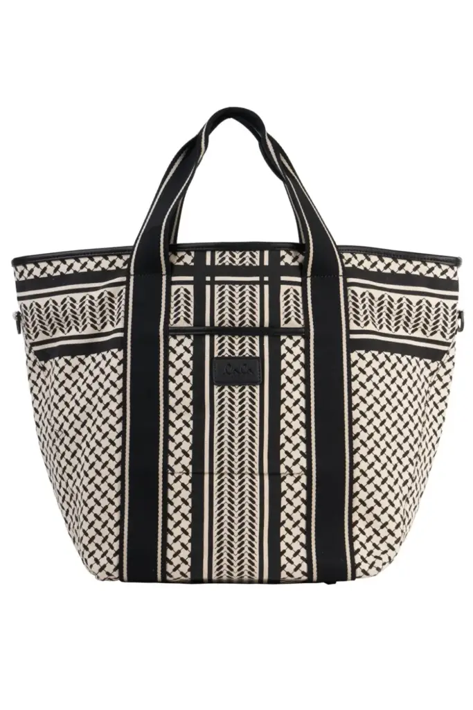 Lala Berlin East West Tote Marin canvas heritage stripe black Super Sparpreis