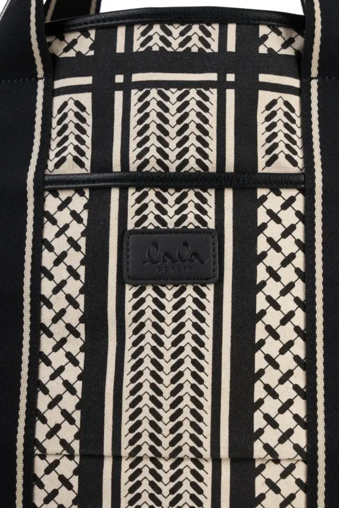 Lala Berlin East West Tote Marin canvas heritage stripe black Super Sparpreis