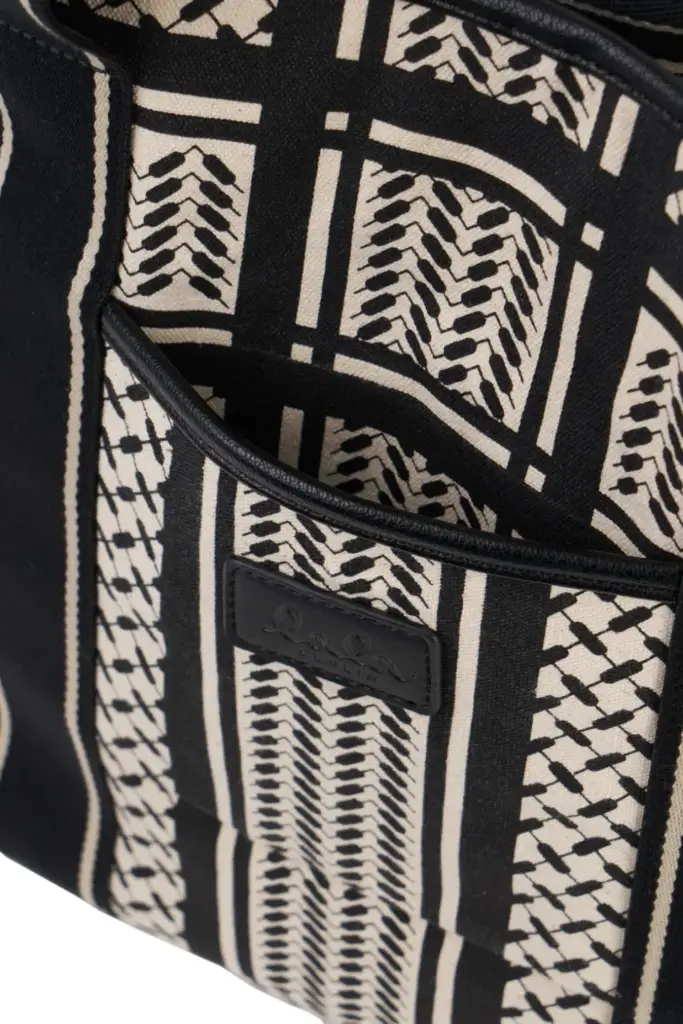 Lala Berlin East West Tote Marin canvas heritage stripe black Super Sparpreis