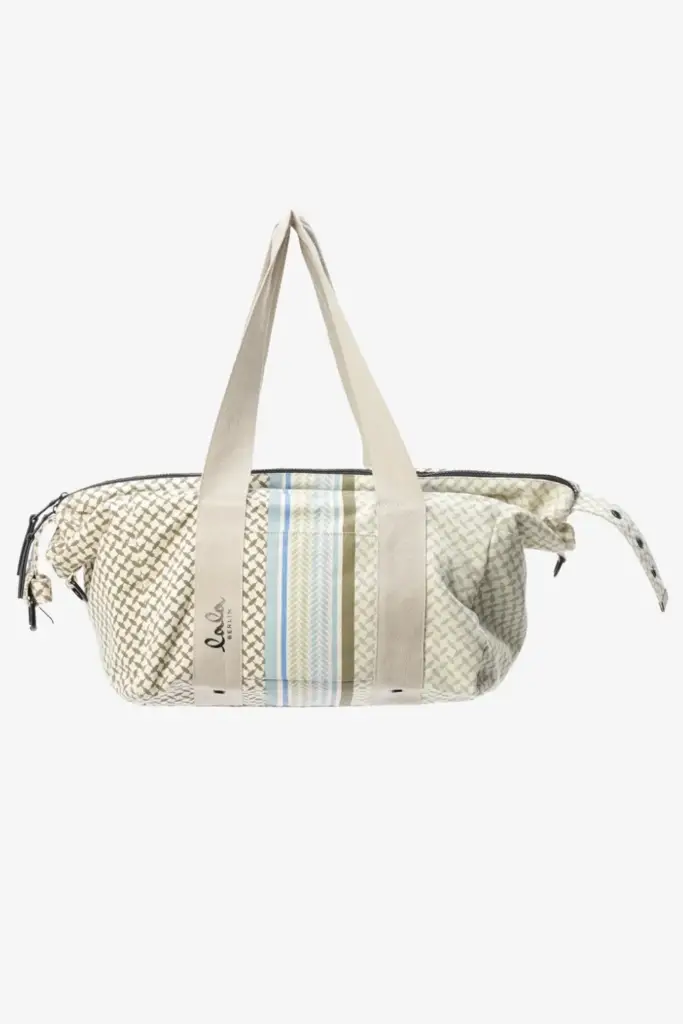 Lala Berlin Big Bag Muriel colored canvas heritage stripe olive Kostenlose Rückgabe