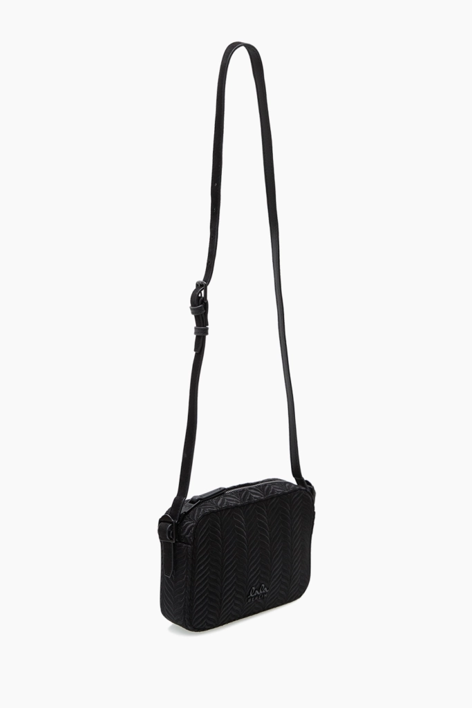 Lala Berlin Crossbody Magna canvas embroidery black Neueste Stile