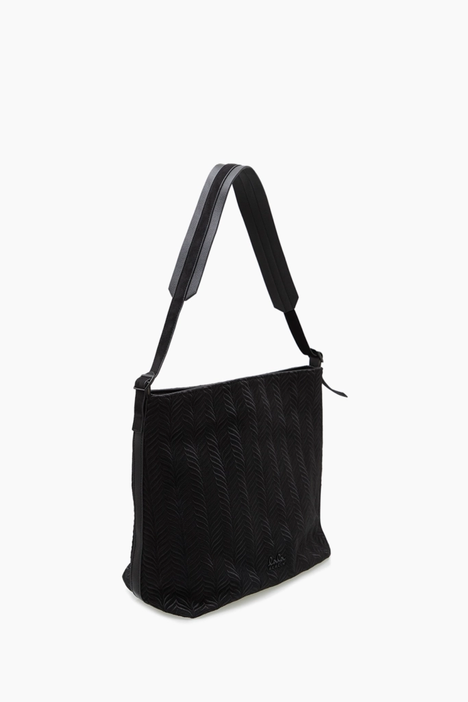 Lala Berlin Hobo Makis canvas embroidery black Letzte 2 Tage