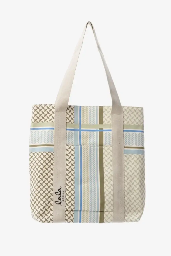 Lala Berlin Tote Carmela canvas heritage stripe olive Bis zu 50% Rabatt