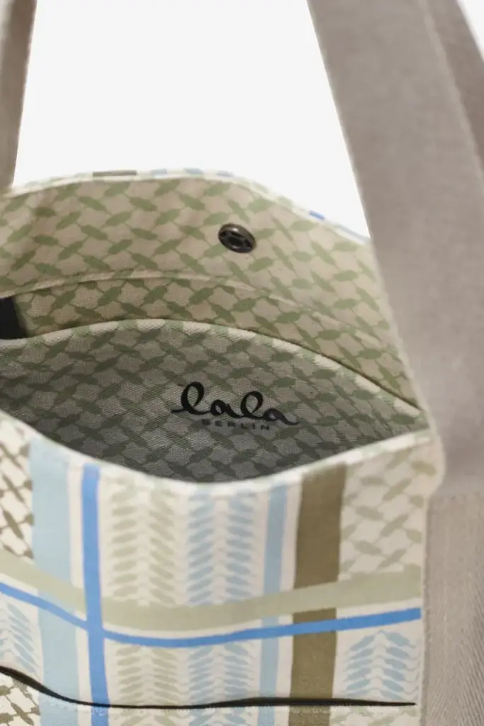 Lala Berlin Tote Carmela canvas heritage stripe olive Bis zu 50% Rabatt