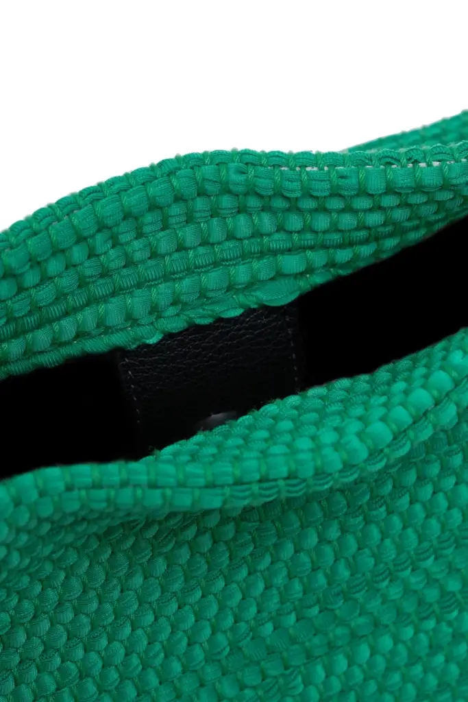 Lala Berlin Small Crossbody Mimi polyester green carpet weave Vierteljährliche Förderung