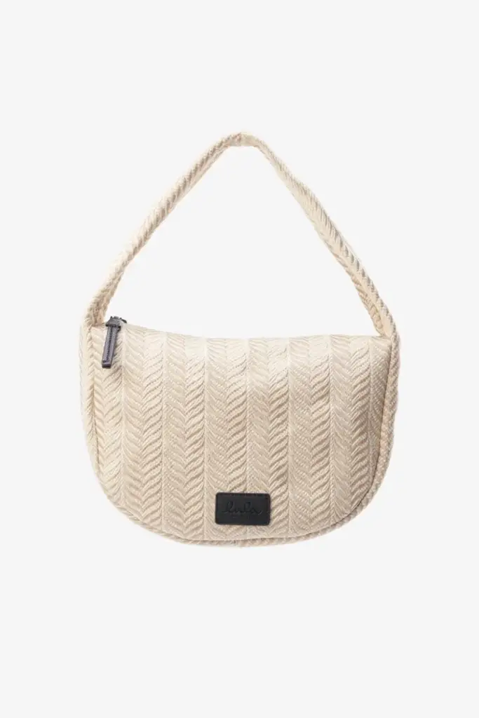 Lala Berlin Handbag Mael canvas chevron cream Bis zu 55% Rabatt