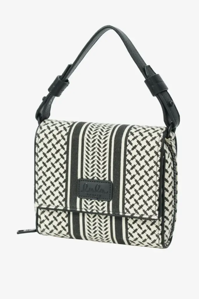 Lala Berlin Crossbody Migrid canvas heritage stripe black Kostenloser Versand international