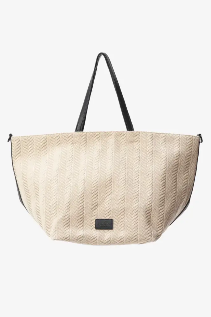 Lala Berlin Shopper Monna canvas chevron cream Begrenzt auf 3 Tage