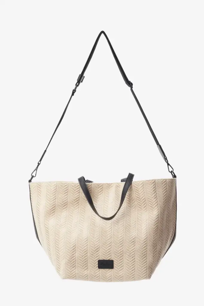 Lala Berlin Shopper Monna canvas chevron cream Begrenzt auf 3 Tage