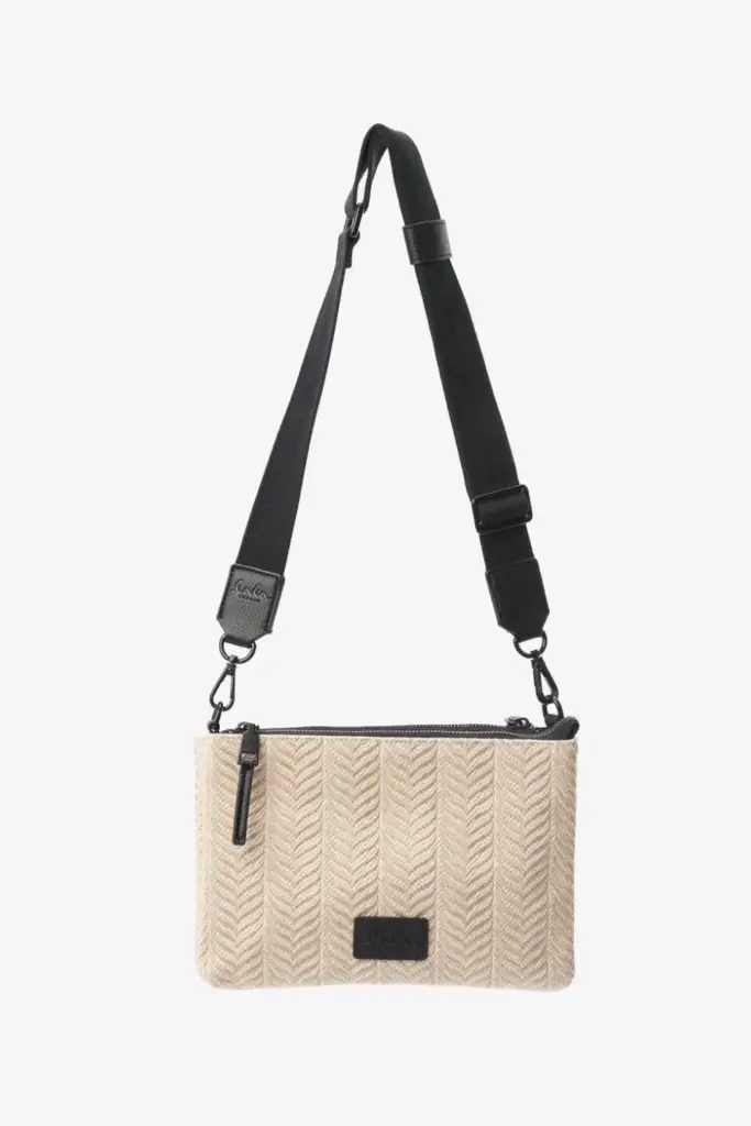 Lala Berlin Crossbody Pouch Marte canvas chevron cream Black Friday Preise