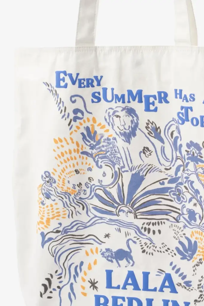 Lala Berlin Tote Mia cotton lala summer story cream Im Verkauf