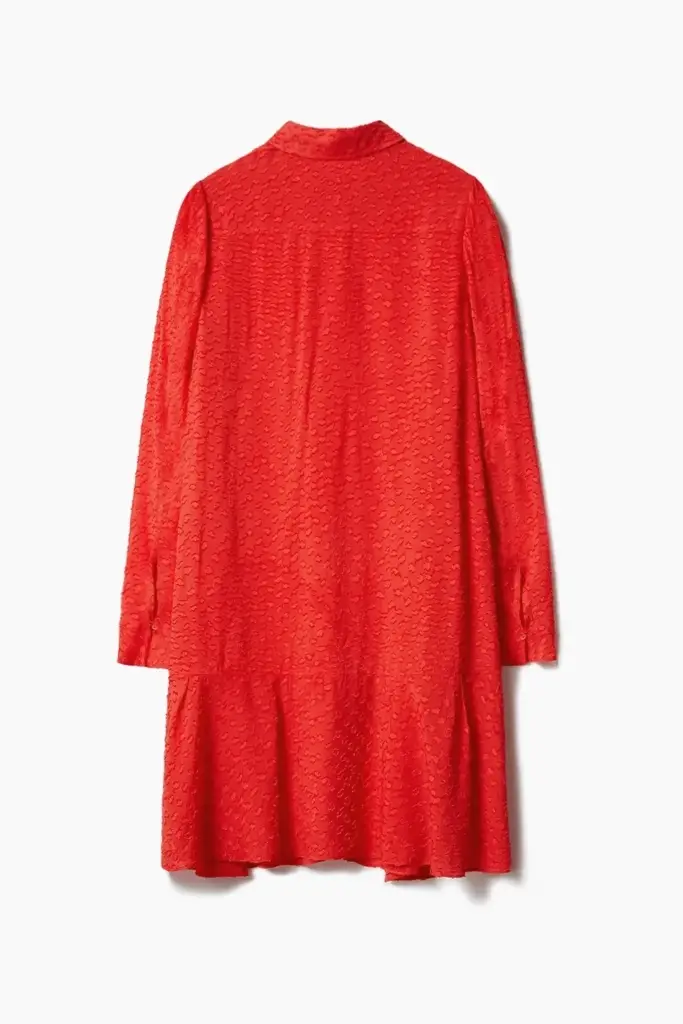 Lala Berlin Dress Davis viscose hot orange Online