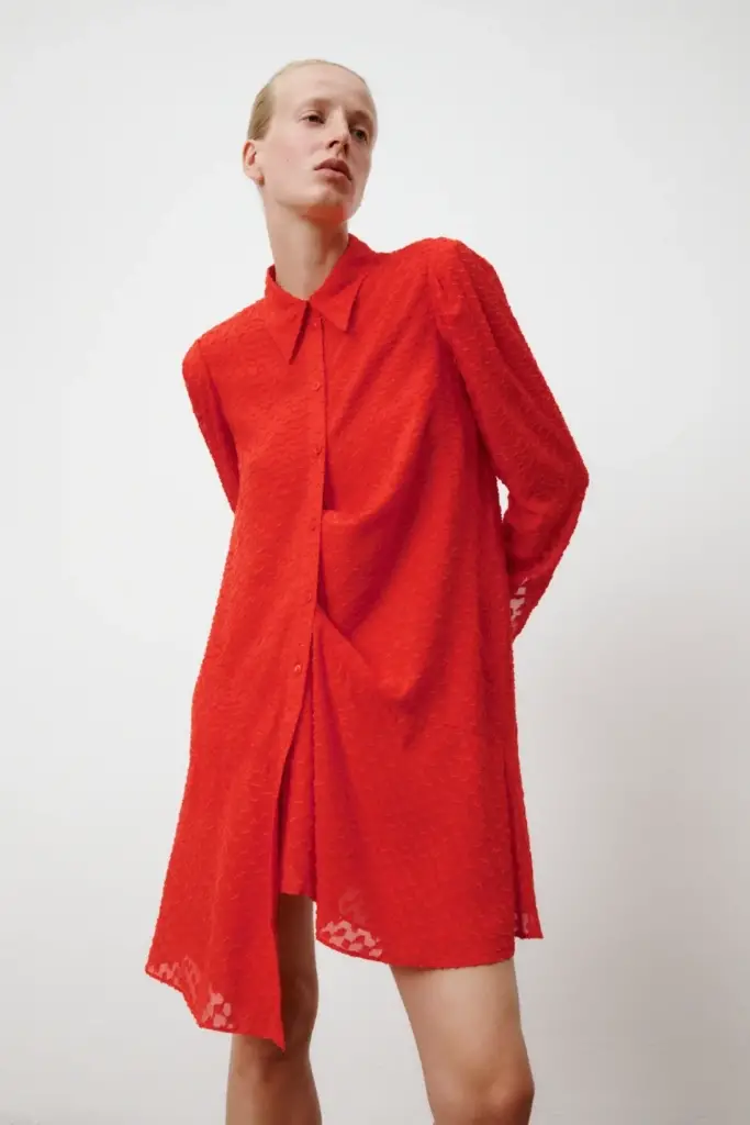 Lala Berlin Dress Davis viscose hot orange Online