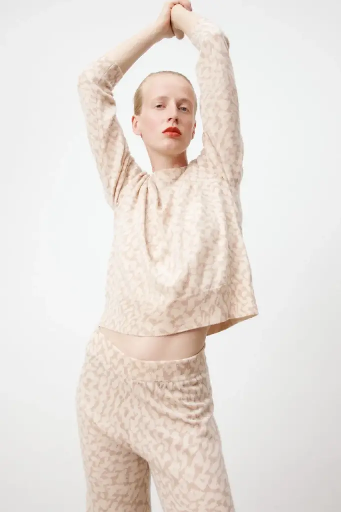 Lala Berlin Jumper Kactus wool mix cream heritage Auslauf