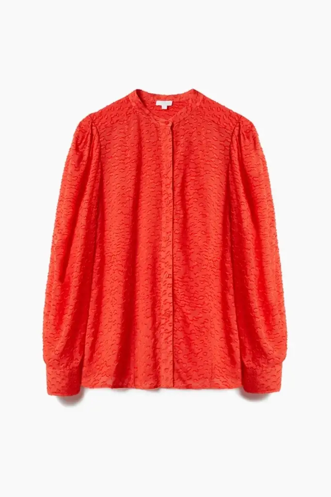 Lala Berlin Blouse Baran viscose hot orange Verkauf