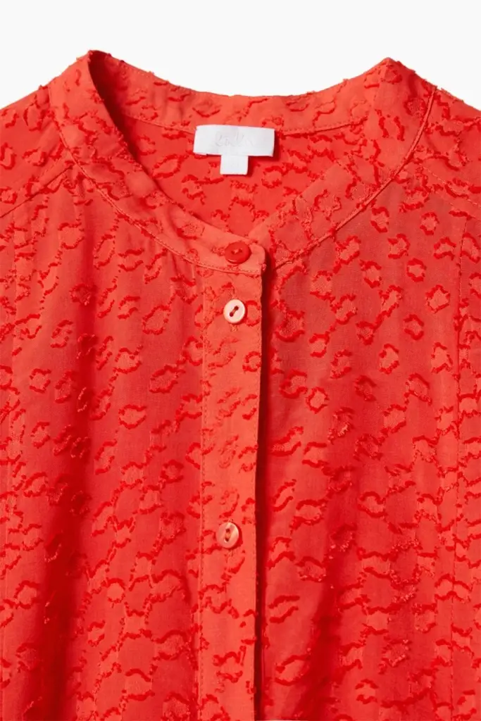 Lala Berlin Blouse Baran viscose hot orange Verkauf