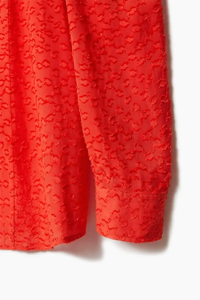 Lala Berlin Blouse Baran viscose hot orange Verkauf