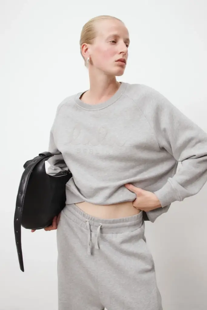 Lala Berlin Sweatpants Pylo cotton heather grey Schlussverkauf