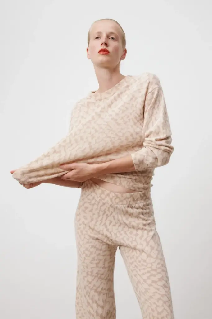 Lala Berlin Pants Kartos wool mix cream heritage Limitierter Zeitrabatt