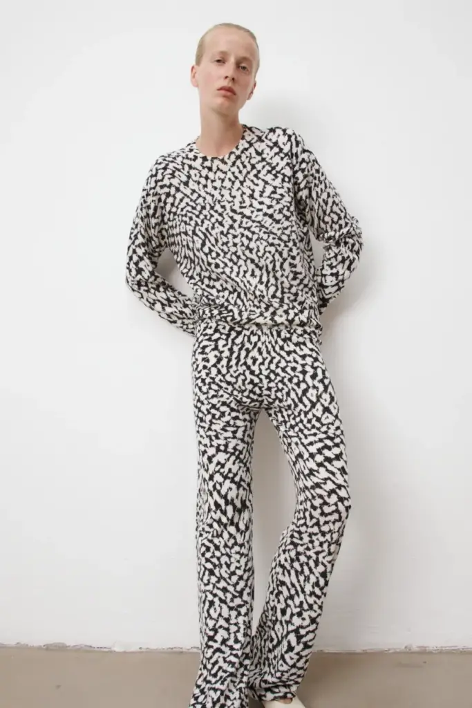 Lala Berlin Pants Kartos wool mix swoosh heritage Fabrik Onlineshop