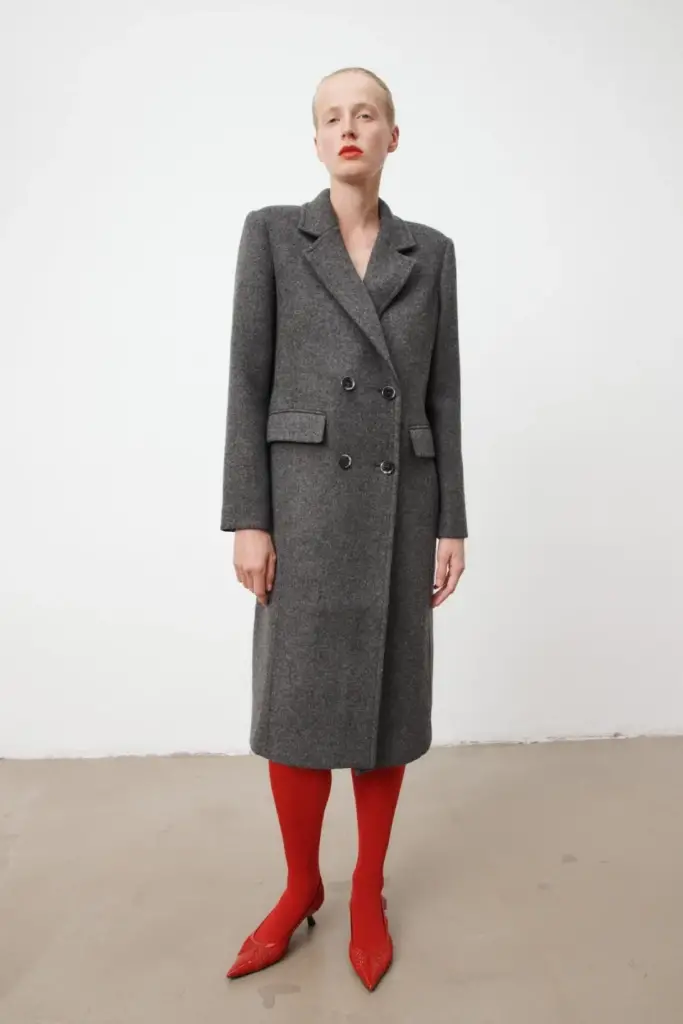 Lala Berlin Coat Cosima wool mix dark grey Sonderangebot
