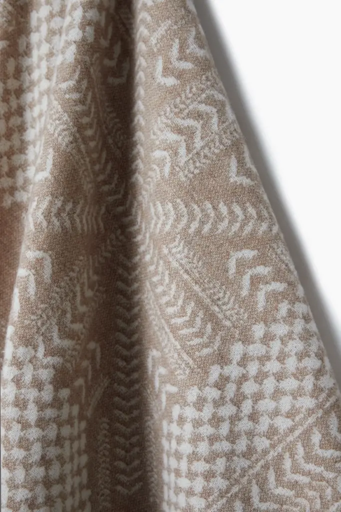 Lala Berlin Poncho Pineo wool mix heritage star sand Rabatt