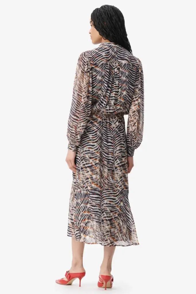 Lala Berlin Dress Delio viscose zebra shibori Exklusivangebot